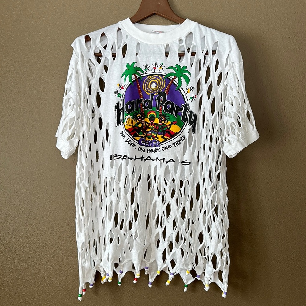 Hard Party Cafe vintage tee; size XXL